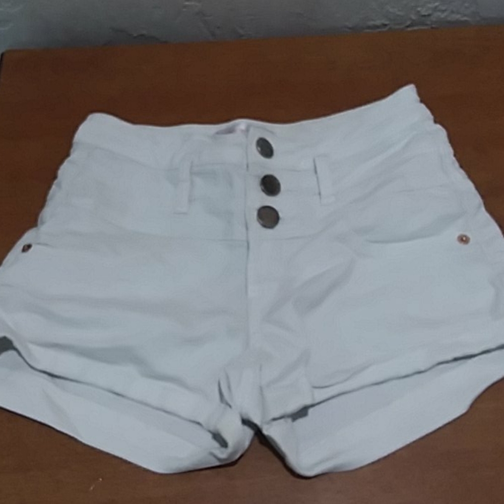 High rise jean shorts